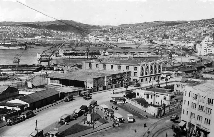 Vista histórica de Valparaíso